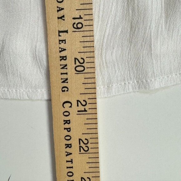 Lovers + Friends Womens White Floral Embroidered Off Shoulder Blouse Top Size L - Picture 10 of 10